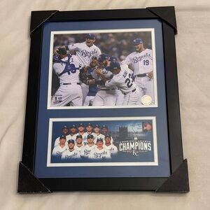 NEW! Framed 2014 Kansas City Royals Championship Photo Collage